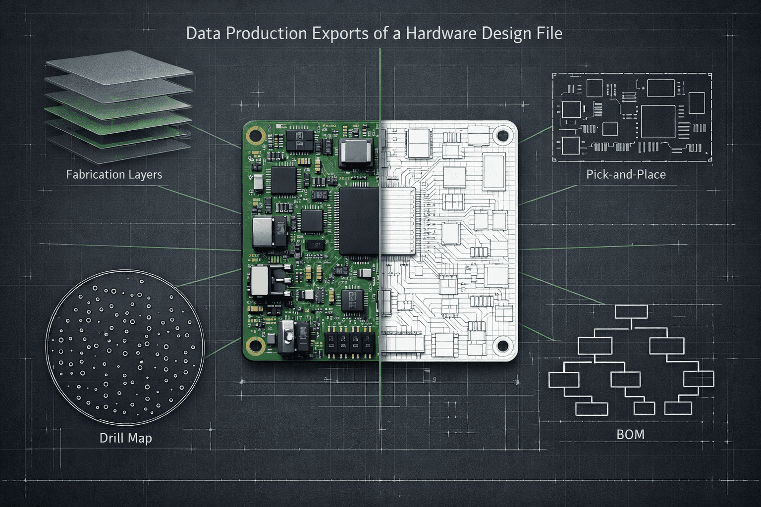 Data Production Exports of a Hardware Design File