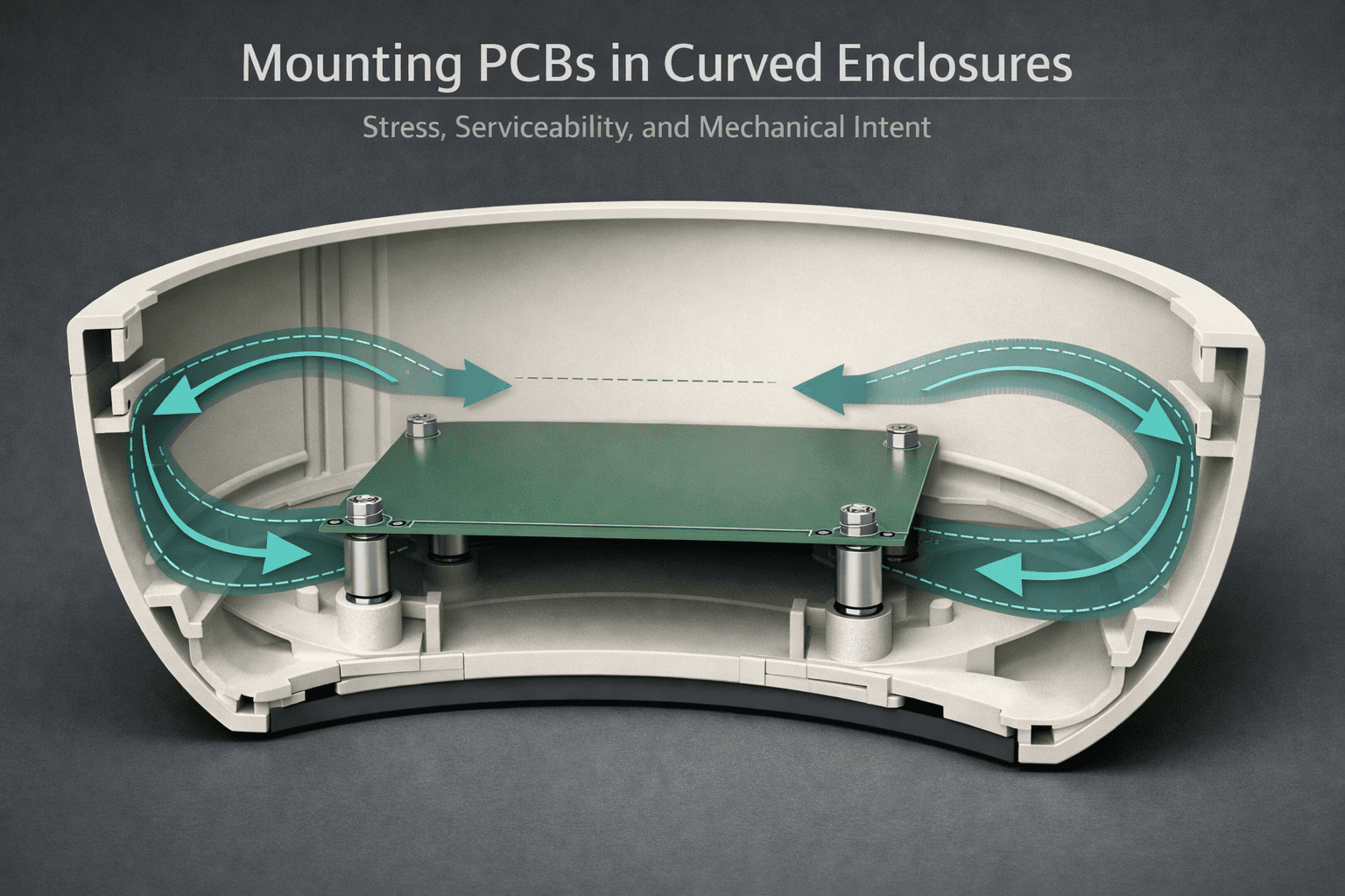 Simple.com Enclosure Mounting PCBs in Curved Enclosures: Engineering for Stress ...
