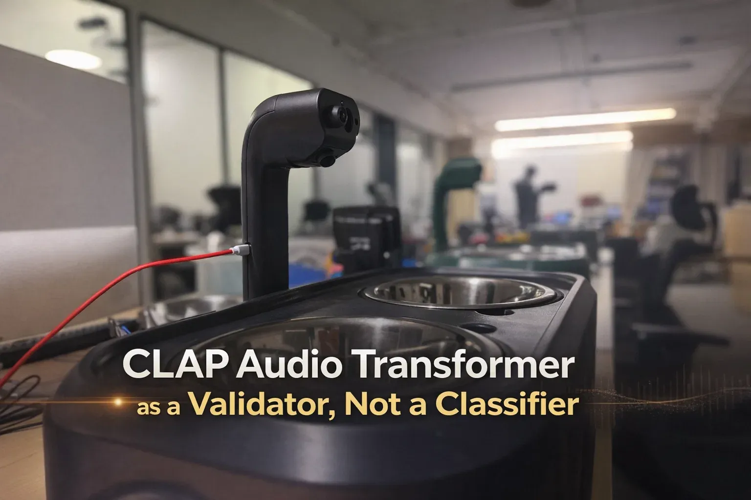 CLAP Audio Transformer as a Validator, Not a Classifier