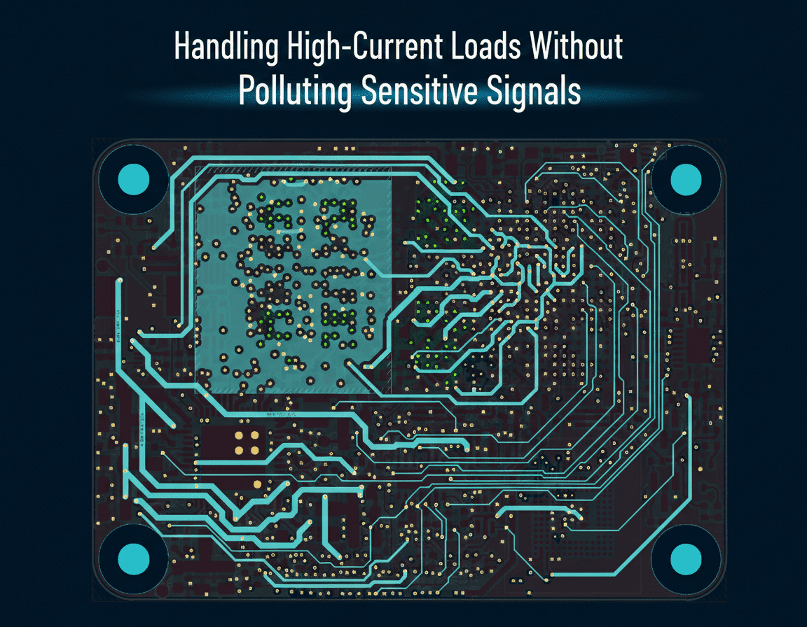 Handling High-Current Loads Without Polluting Sensitive Signals