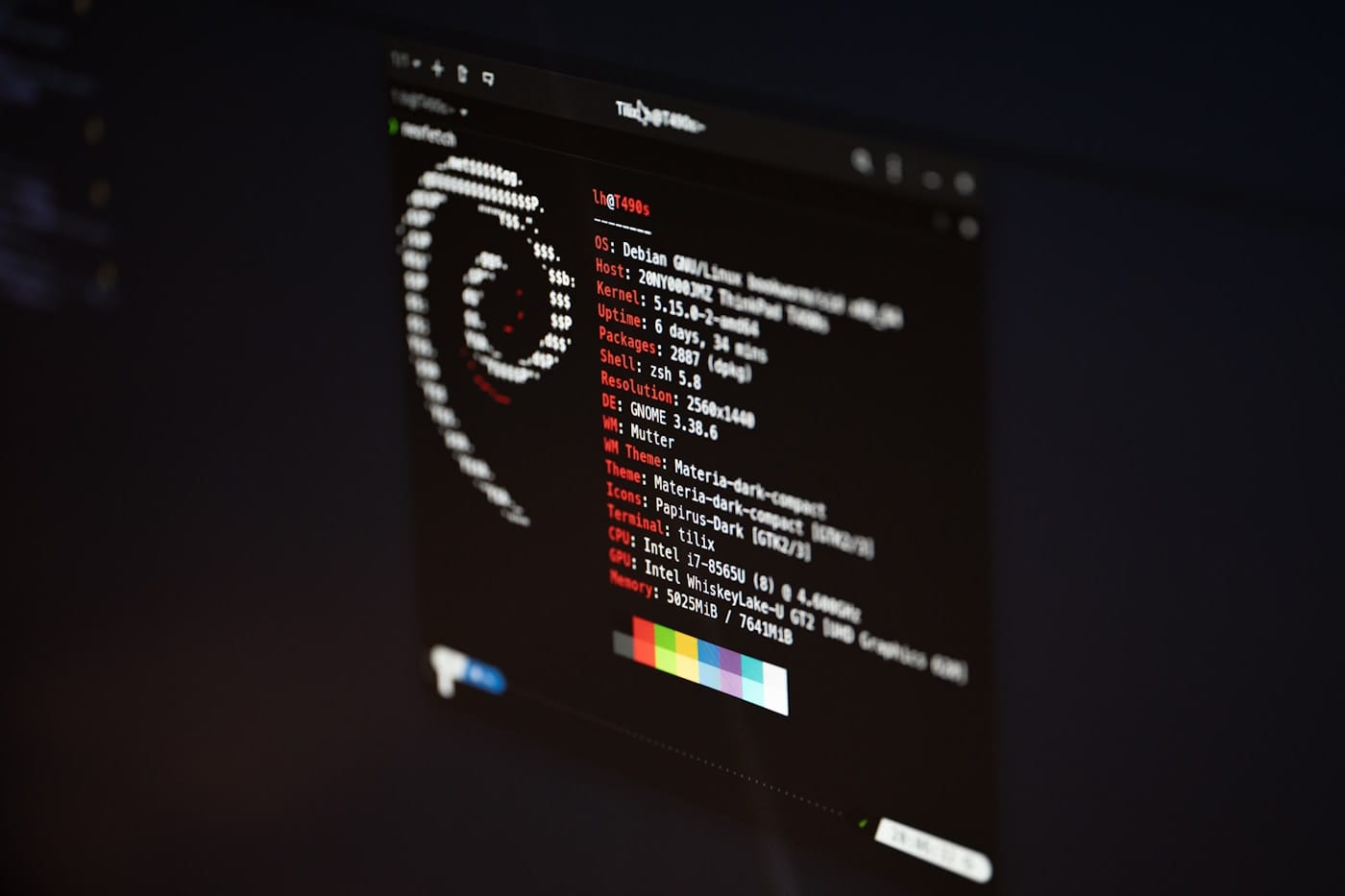 Dark terminal screen showing build output and compilation logs