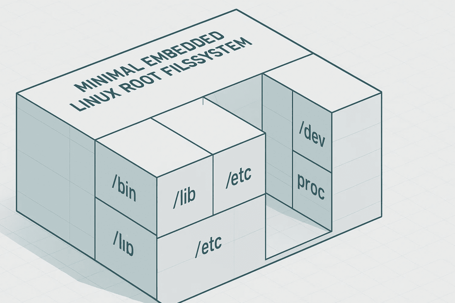 Minimal versus bloated embedded Linux root filesystem size comparison