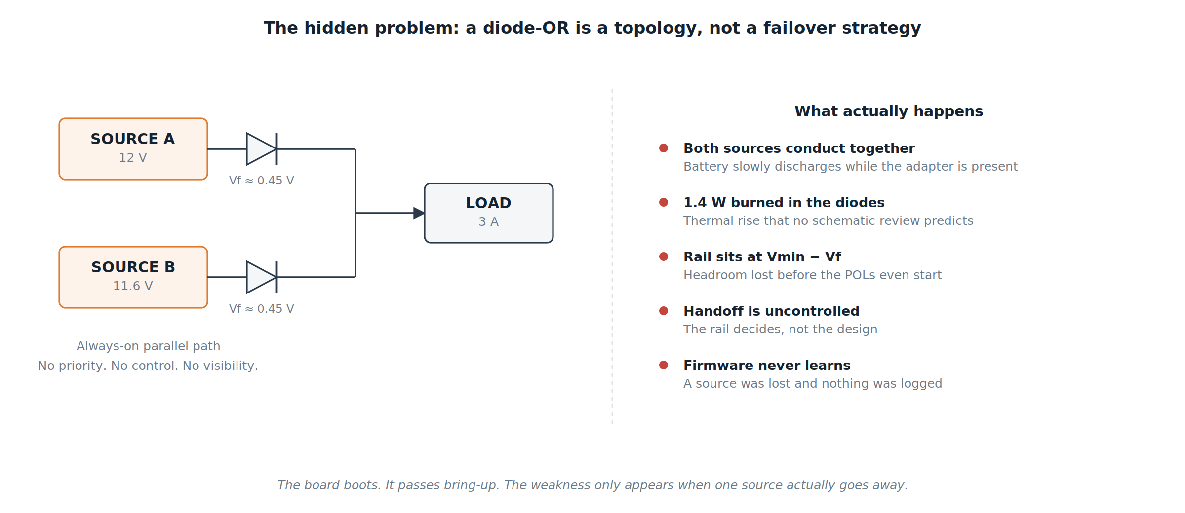 The hidden problem with a diode-OR