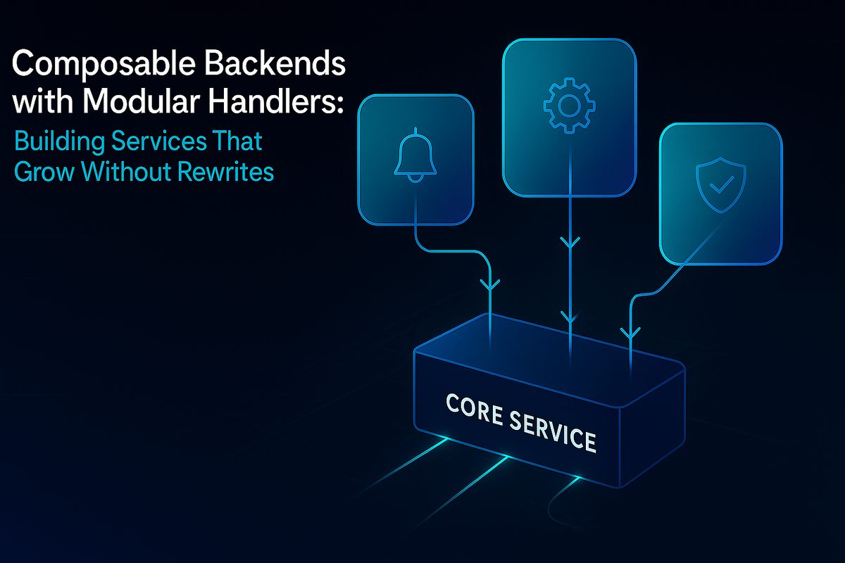 Composable Backends with Modular Handlers: Building Services That Grow Without Rewrites