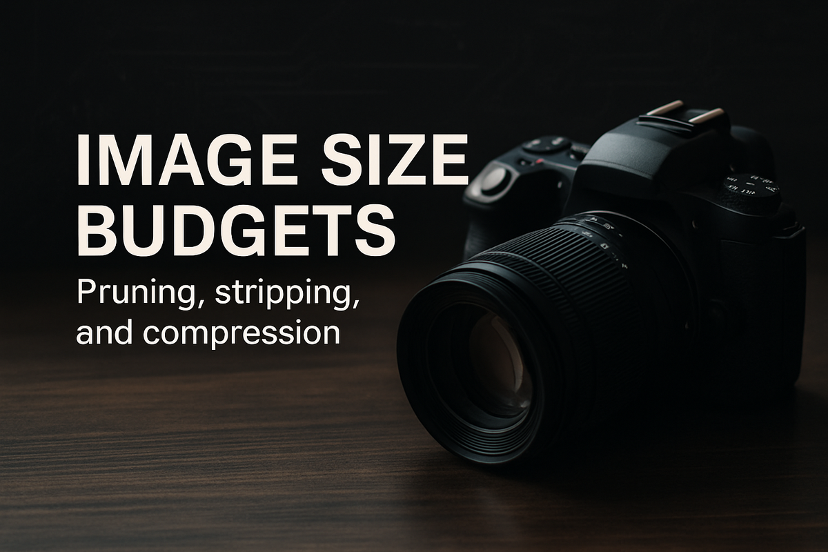 Image Size Budgets in Embedded Systems: Pruning, Stripping & Compression for Efficient Edge Imaging