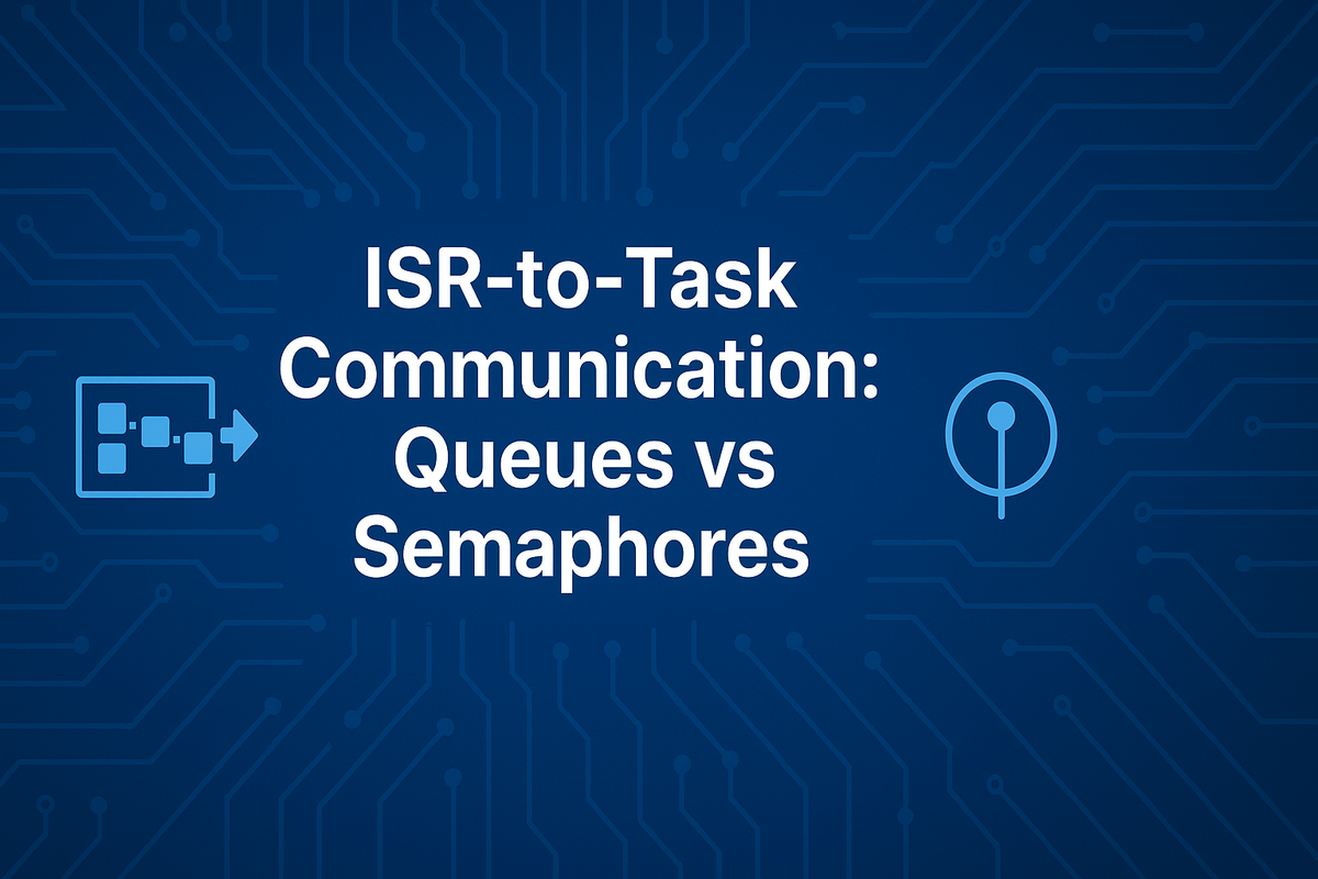 ISR-to-Task Communication Made Simple: Queues vs Semaphores
