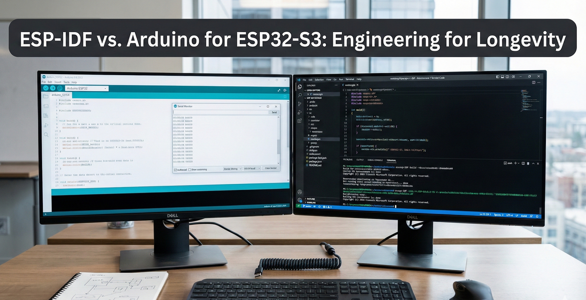 ESP-IDF vs. Arduino for ESP32-S3: The Engineering Pivot to Production