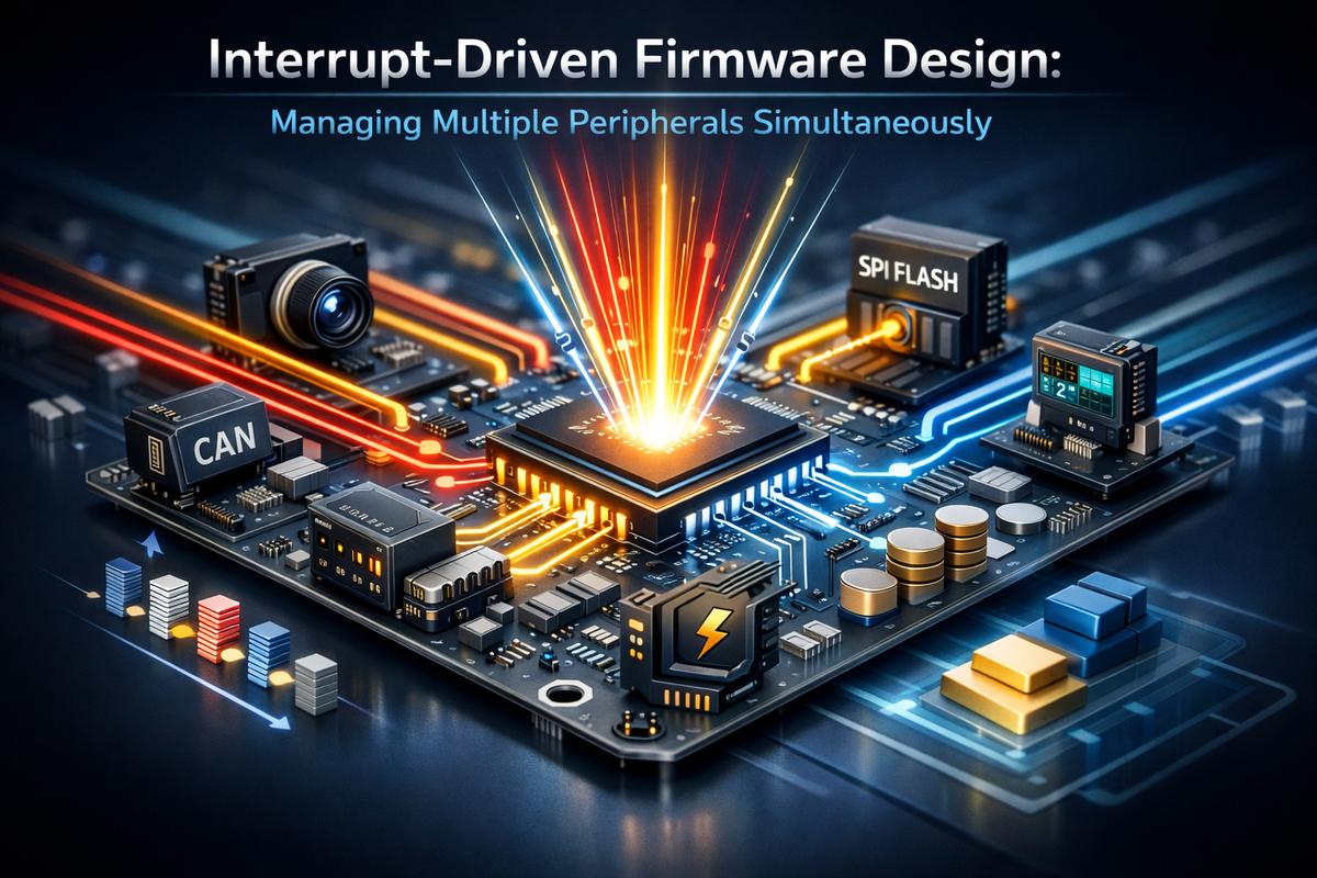 Interrupt-Driven Firmware Design: Managing Multiple Peripherals Simultaneously