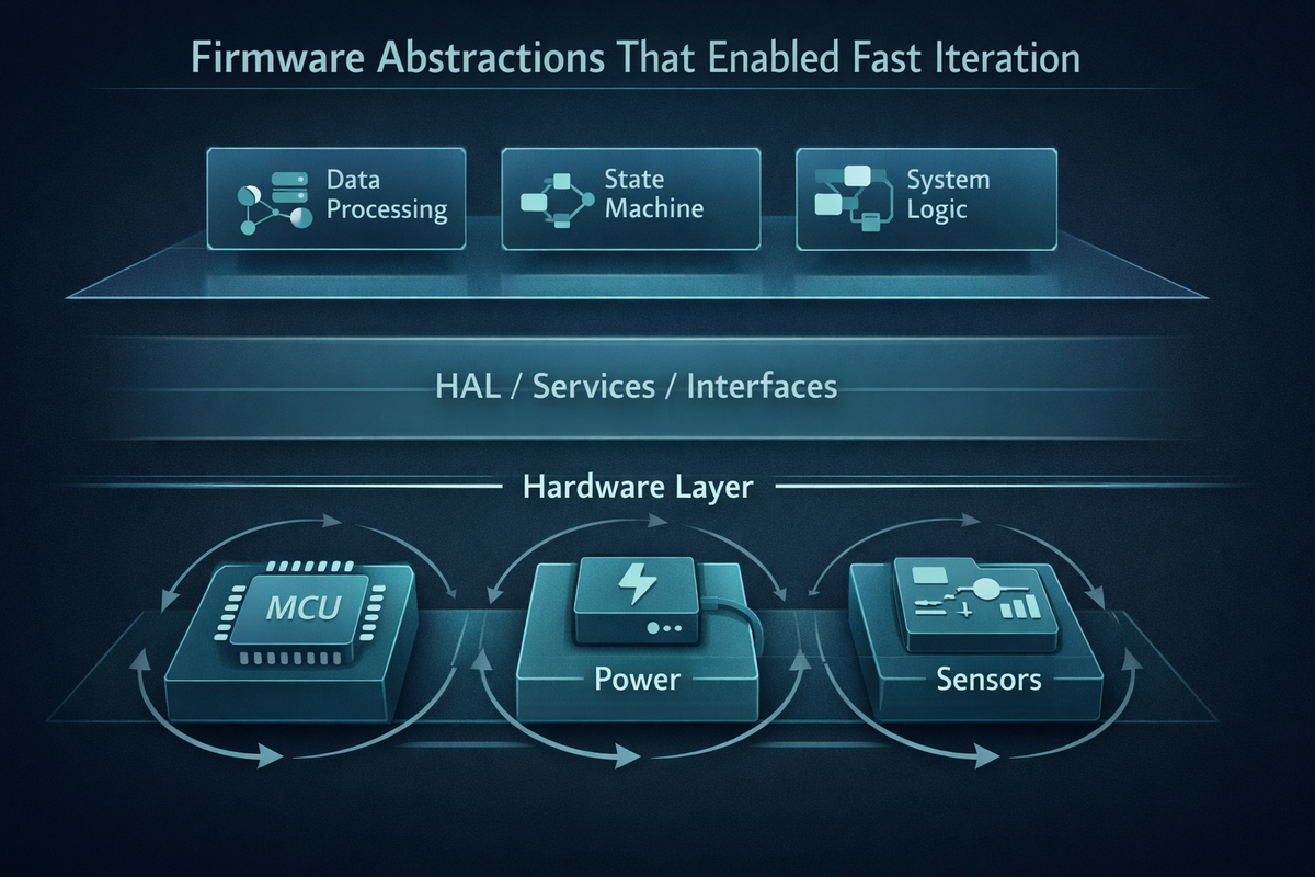 Firmware Abstractions That Enabled Fast Iteration