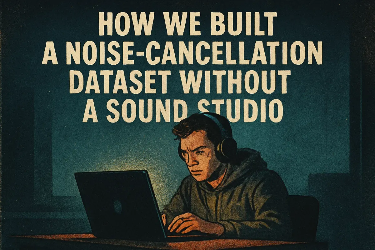How We Built a Noise-Cancellation Dataset Without a Sound Studio