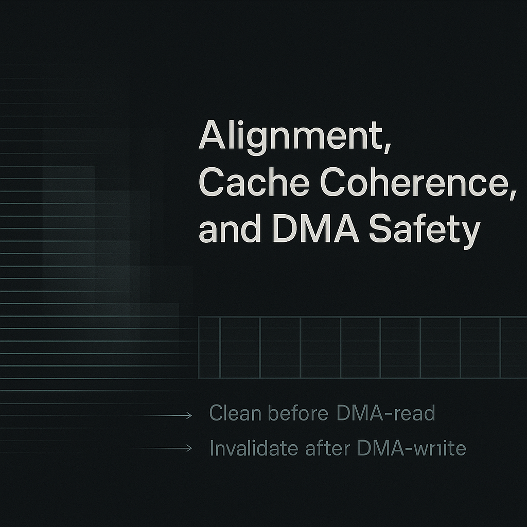 Alignment, Cache Coherence, and DMA Safety: Building Memory Buffers That Behave Under Real Load