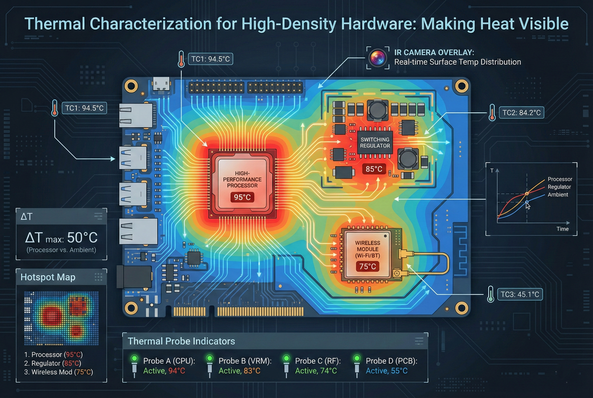Seeing Heat: Thermal Characterization Strategies for Dense PCB Designs