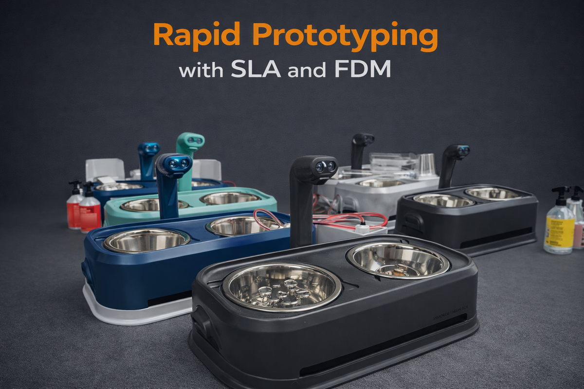 Rapid Prototyping with SLA and FDM