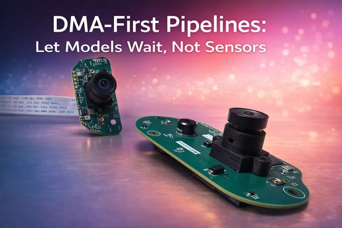 DMA-First Pipelines: Let Models Wait, Not Sensors