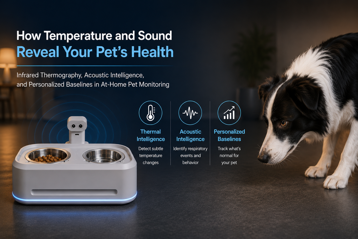Infrared Thermography, Acoustic Intelligence, and Personalized Baselines in At-Home Pet Monitoring