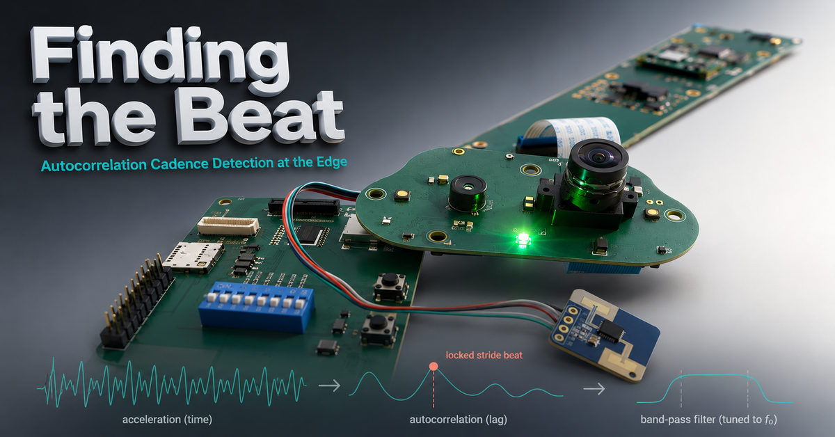 Finding the Beat: Autocorrelation Cadence Detection at the Edge