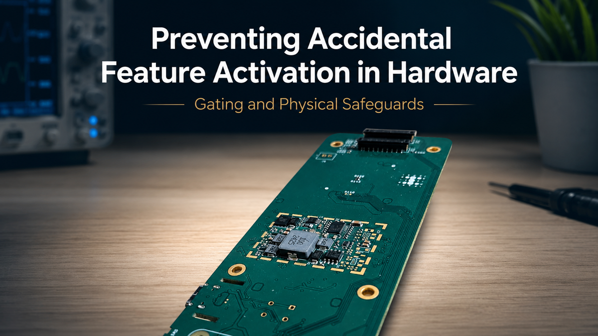 Preventing Accidental Feature Activation in Hardware