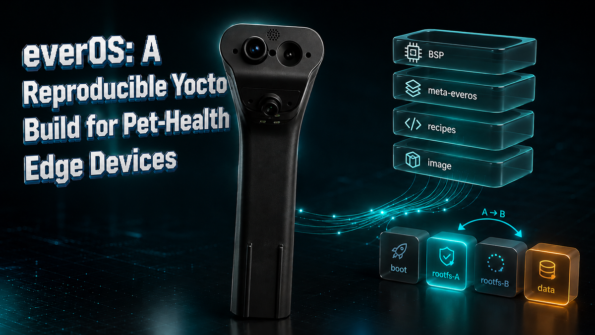 everOS: A Reproducible Yocto Build for Pet-Health Edge Devices