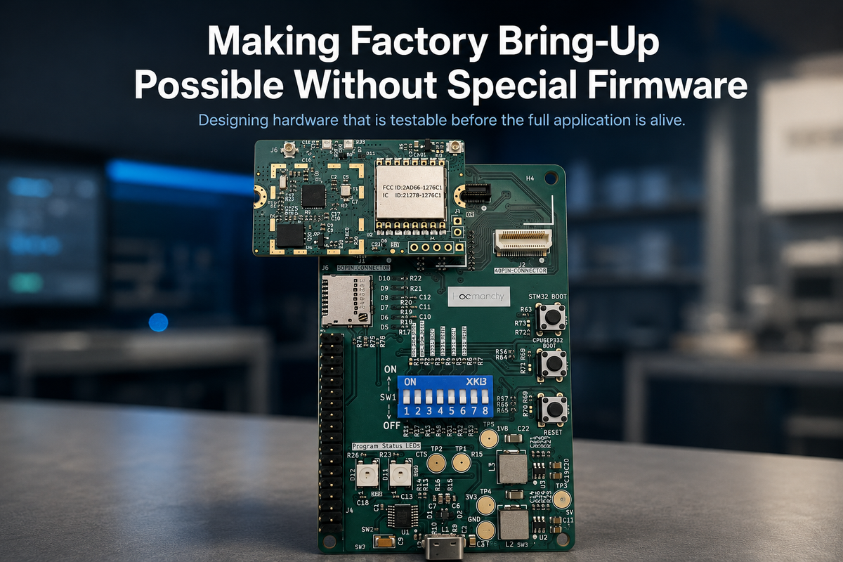 Making Factory Bring-Up Possible Without Special Firmware