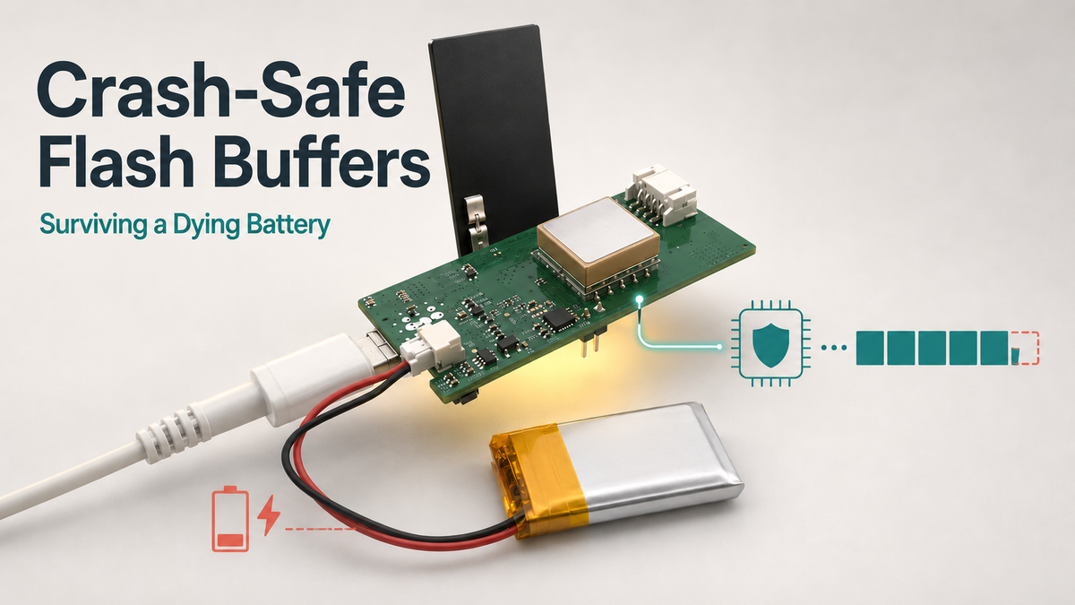 Crash-Safe Flash Buffers: Surviving a Dying Battery