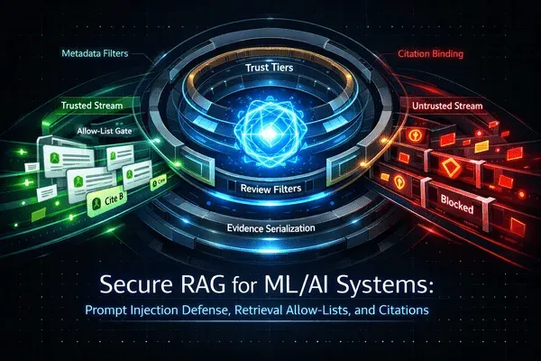 Secure RAG for ML/AI Systems: Prompt Injection Defense, Retrieval Allow-Lists, and Citations