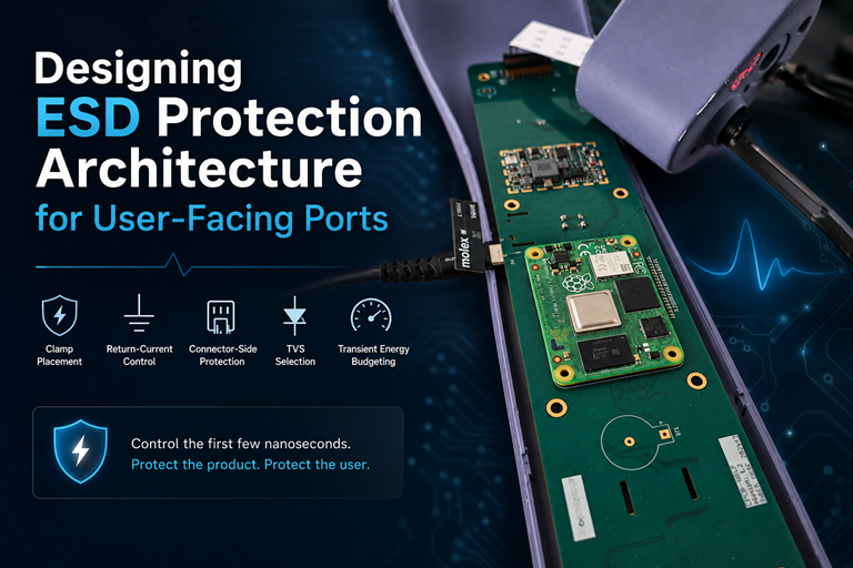 Designing ESD Protection Architecture for User-Facing Ports