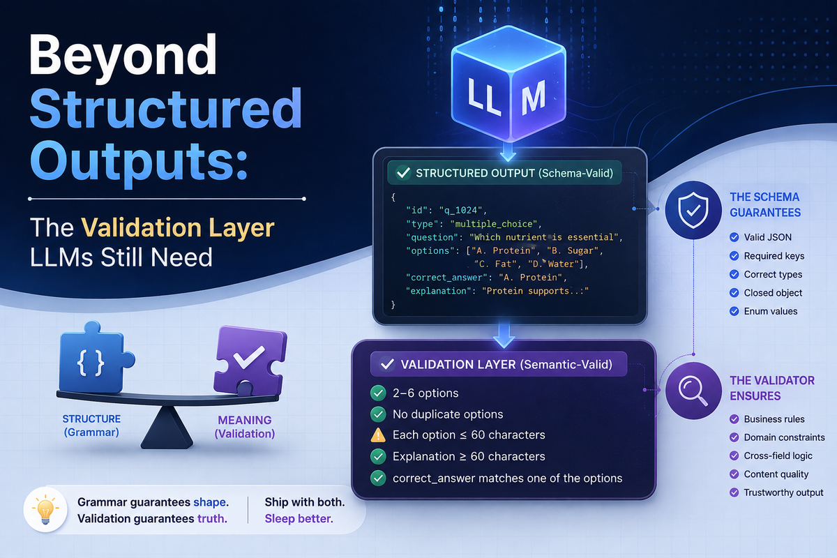 Beyond Structured Outputs: The Validation Layer LLMs Still Need