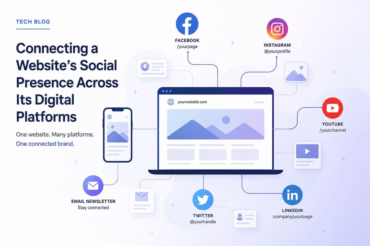 Connecting a Website’s Social Presence Across Its Digital Platforms