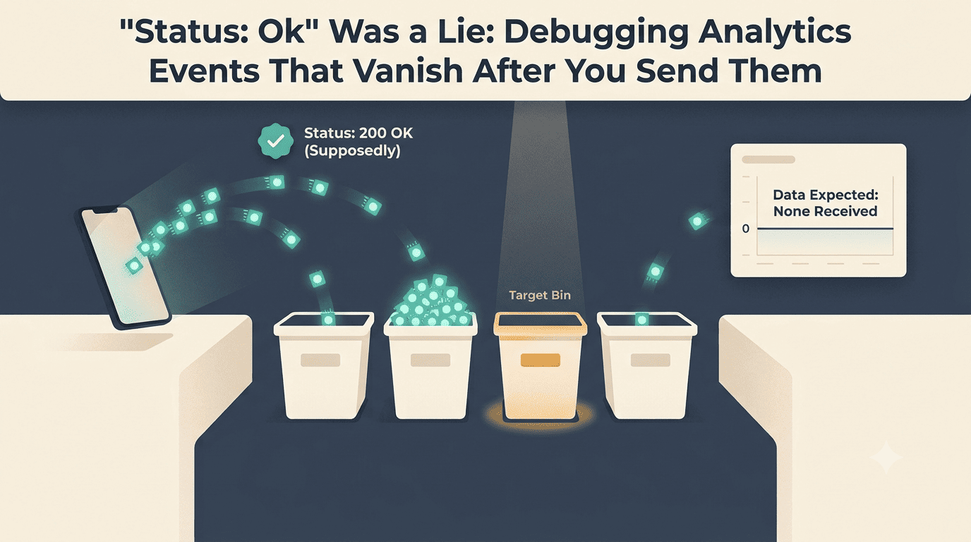 "Status: Ok" Was a Lie: Debugging Analytics Events That Vanish After You Send Them