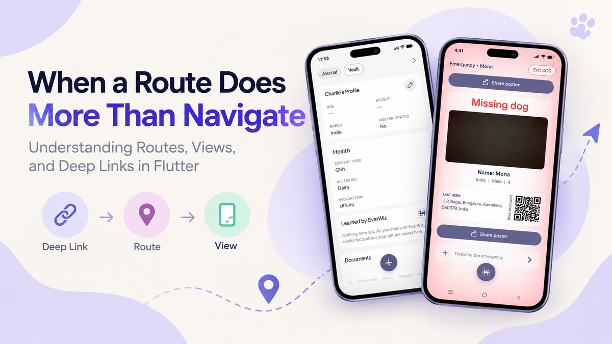 When a Route Does More Than Navigate: Understanding Routes, Views, and Deep Links in Flutter