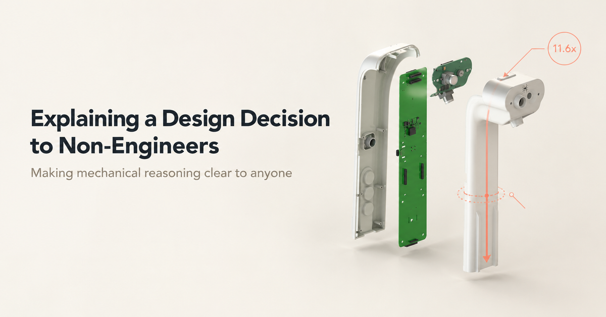 Explaining a Design Decision to Non-Engineers