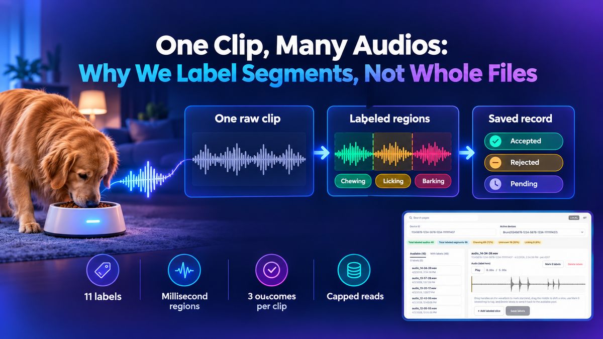 One Clip, Many Audios: Why We Label Segments, Not Whole Files