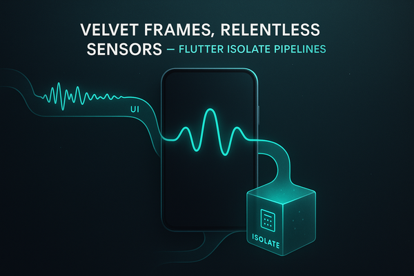Velvet Frames, Relentless Sensors—Flutter Isolate Pipelines