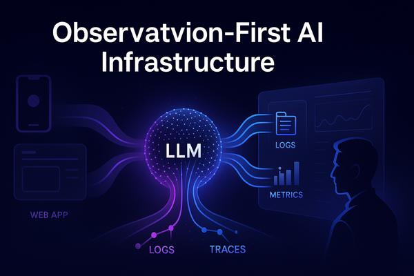 Observation-First AI Infrastructure for LLM-Powered Systems
