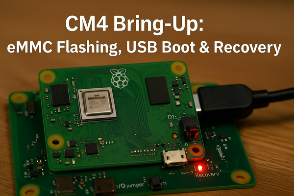 CM4 Bring-Up Checklist: eMMC Boot, USB Boot, and Recovery Routes