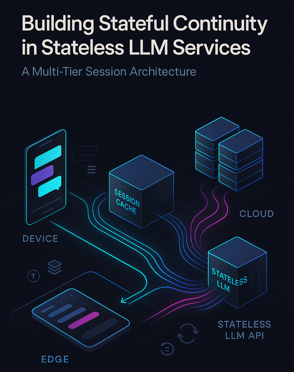 Building Stateful Continuity in Stateless LLM Services: A Multi-Tier Session Architecture