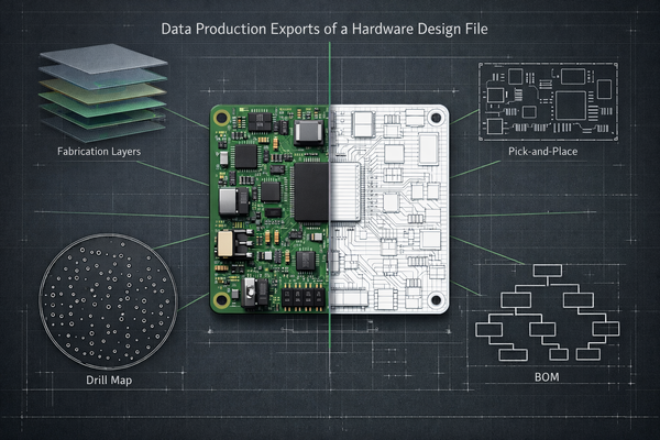 Data Production Exports of a Hardware Design File