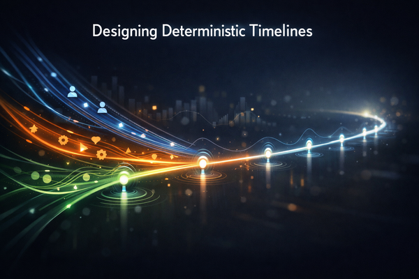 Designing Deterministic Timelines from Noisy Events and AI Inference