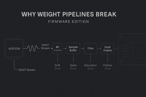 Why Weight Pipelines Break: Designing Stable, Low-Drift Load-Cell Systems with the ADS1234