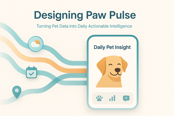 Designing Paw Pulse: Turning Pet Data into Daily Actionable Intelligence