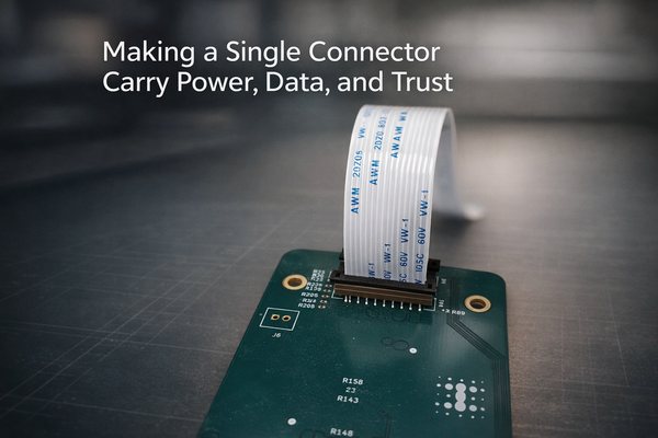 Making a Single Connector Carry Power, Data, and Trust