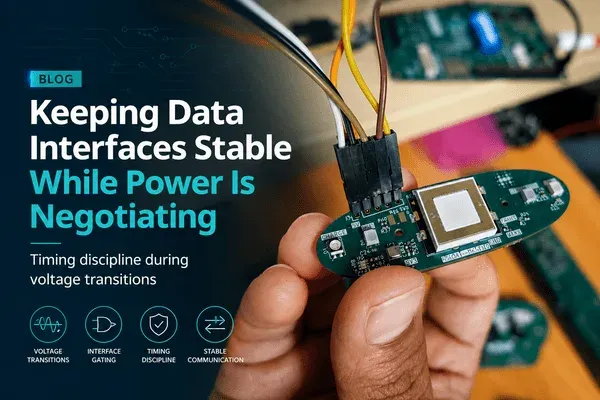 Keeping Data Interfaces Stable While Power Is Negotiating