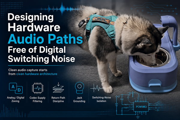 Designing Hardware Audio Paths Free of Digital Switching Noise