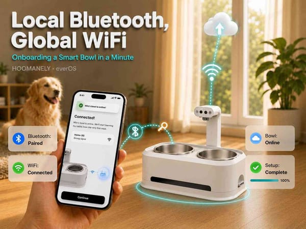 Local Bluetooth, Global WiFi: Onboarding an EverBowl