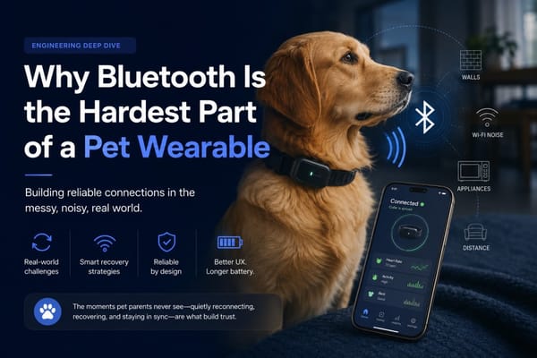Engineering BLE Reliability: What Building a Pet Wearable Taught Us