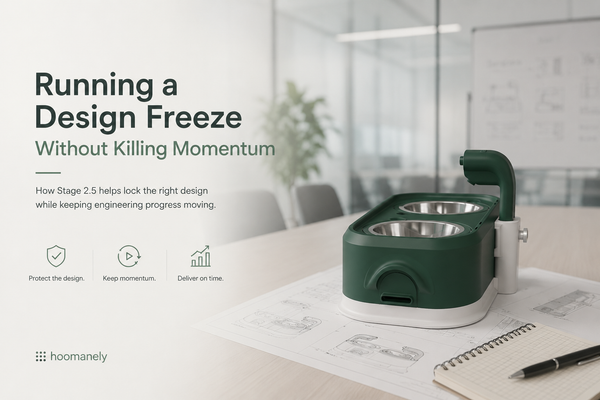 Running a Design Freeze Without Killing Momentum