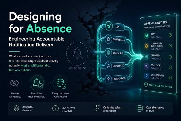 Designing for Absence: Engineering Accountable Notification Delivery