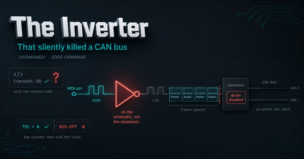 The Inverter That Silently Killed a CAN Bus