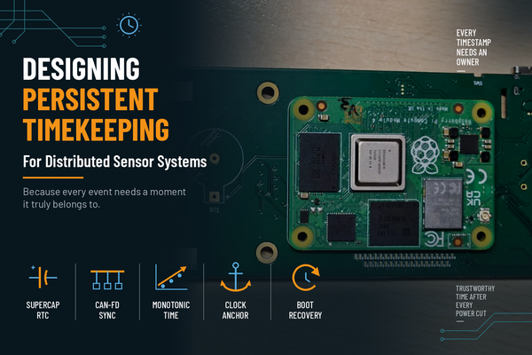 Designing Persistent Timekeeping for Distributed Sensor Systems