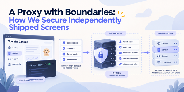 One Door to the Backend: How Our Console's Screens Talk to the Server